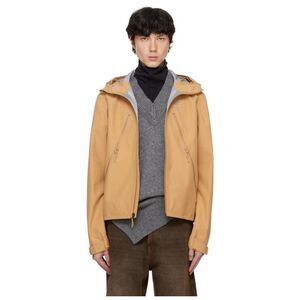 MM6 MAISON MARGIELA Tan Salomon Edition Windbreaker Jacket Size Large in Tan NWT